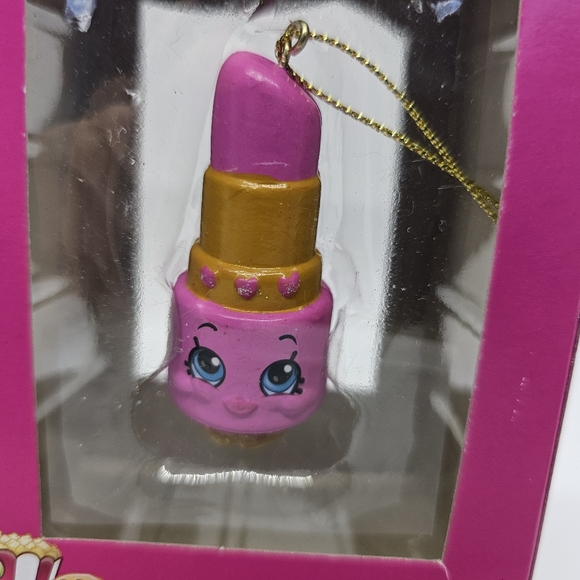 Shopkins "Lippy Lips" Pink Lipstick Holiday Christmas Ornament Kurt S. Adler New - Picture 2 of 5